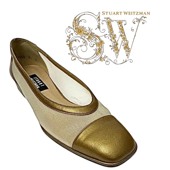 Stuart Weitzman 17003 Heels Women’s Size 9S Slim Platinum Classic Dress loafers - Picture 1 of 8